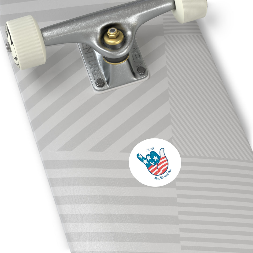 Live Free Round Sticker - Red, White, & Chill 2025 Edition