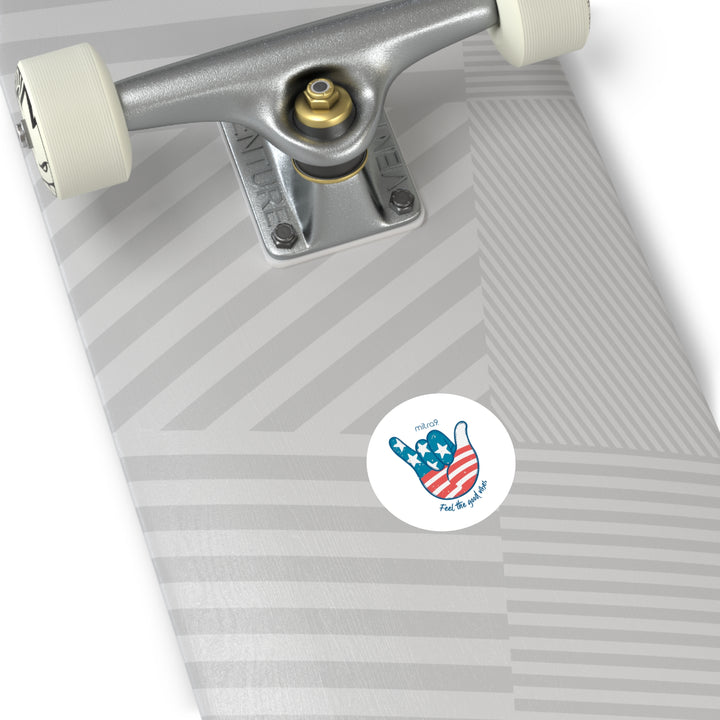 Live Free Round Sticker - Red, White, & Chill 2025 Edition
