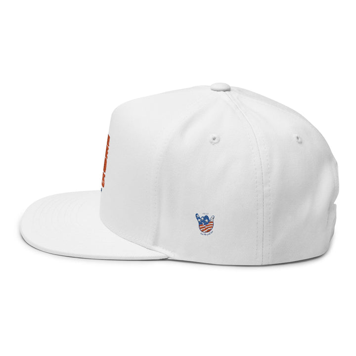 Feel the Good Vibes Flat Bill Cap - Red, White, & Chill 2025 Edition
