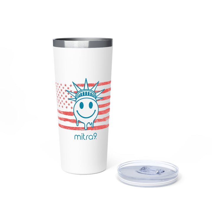 Live Free Copper Tumbler - Red, White, & Chill 2025 Edition