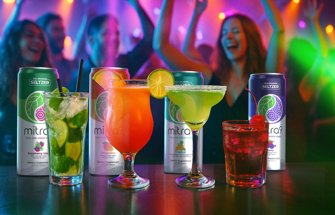 Party non alcoholic drinks dancing at night club